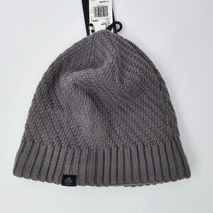 Adidas Golf Women's Taupe Wool Knit Blend Slouch Beanie NWT